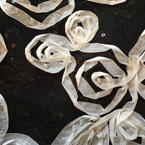 Nicole Miller soutache Hi-low floral party dress - Picture 8 of 8